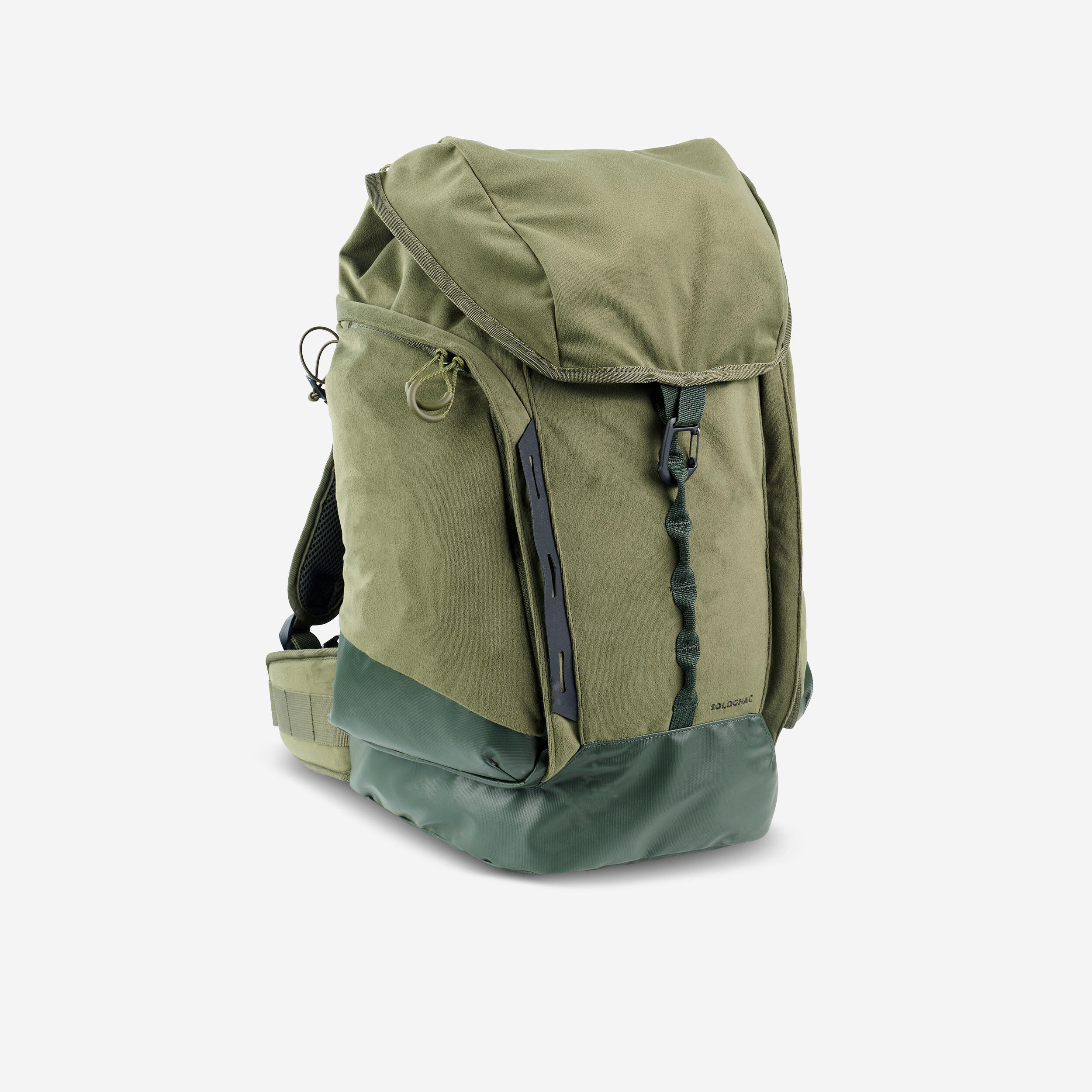 Mochila Caza Solognac 35L Tejido Silencioso Perlante Verde 1/7