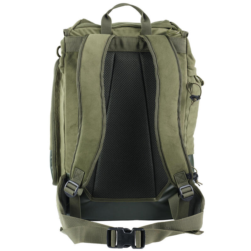 Mochila Caza Solognac 35L Tejido Silencioso Perlante Verde