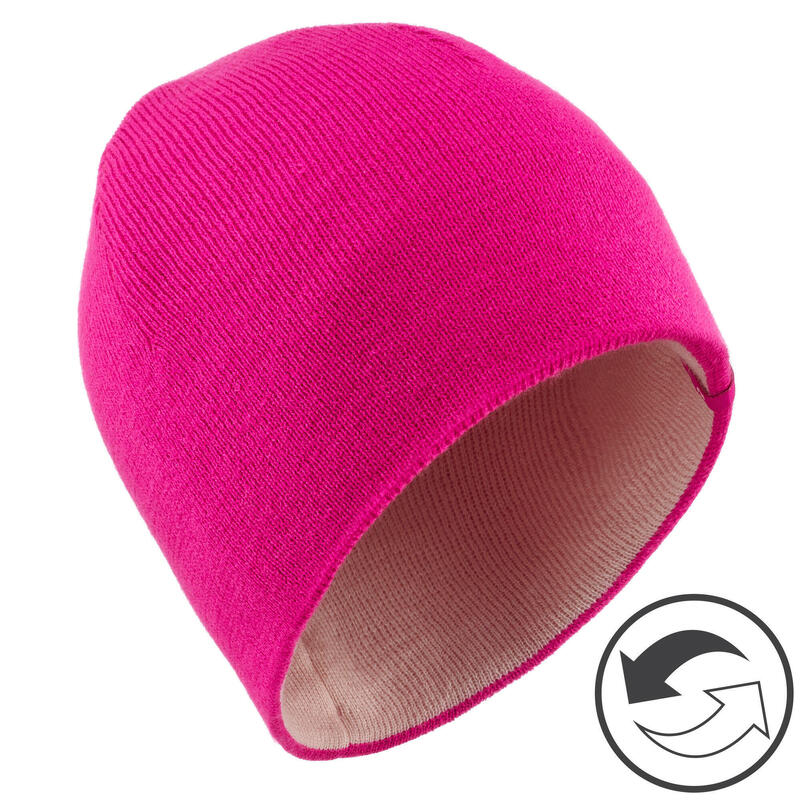 Gorro de invierno Niños reversible rosa
