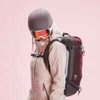 Chaqueta de esquí y nieve impermeable mujer Wedze FR 500 rosa claro