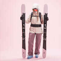 Skijacke Freeride FR500 Damen Padding rosa 