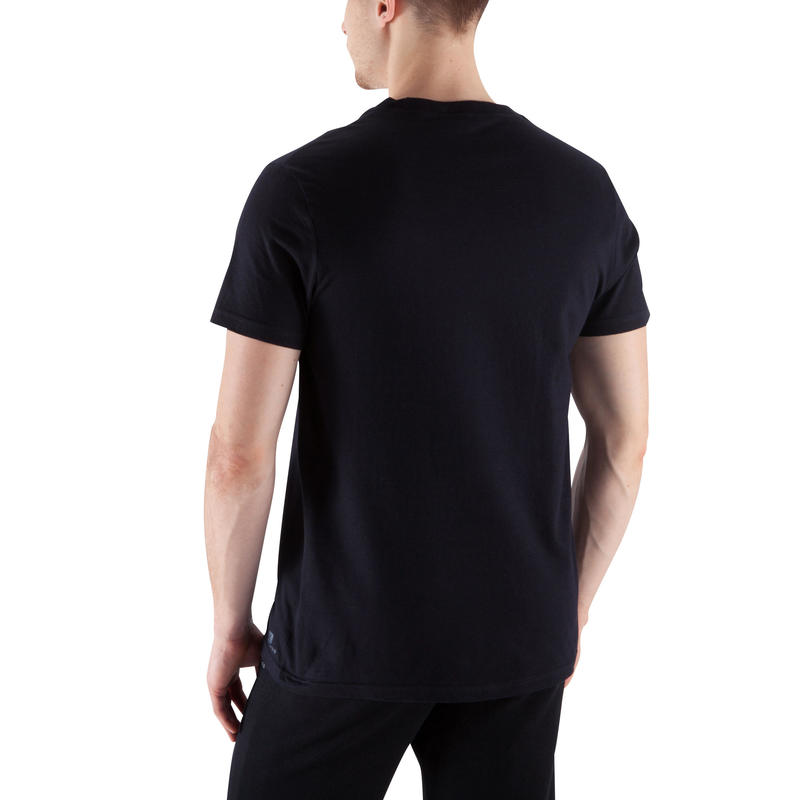 Fitness Pure Cotton T-Shirt Sportee - Black