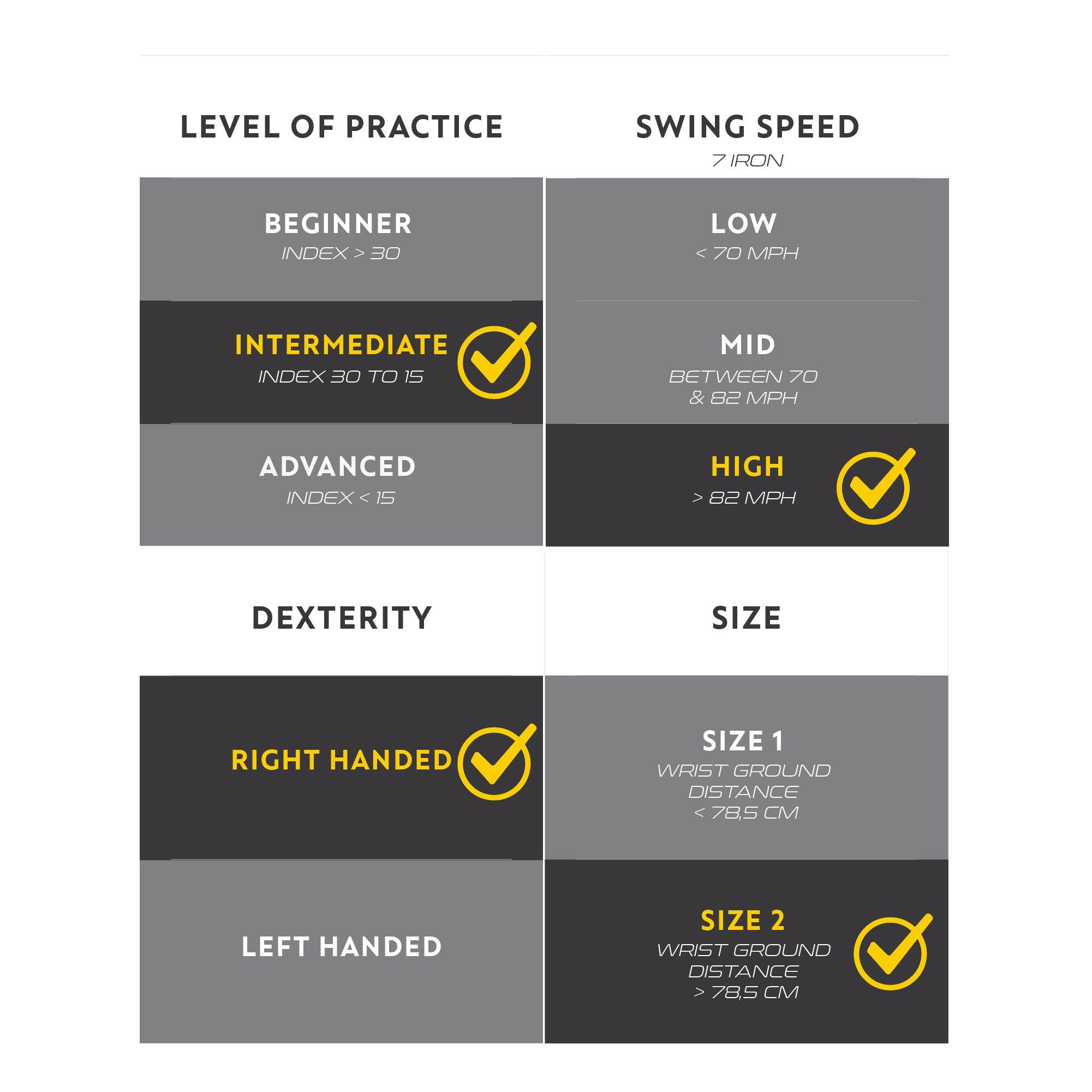 Golf Hybrid High Speed Size 2 Right Handed 500