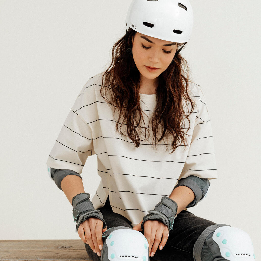 Skateboarding Helmet Grey - MF500