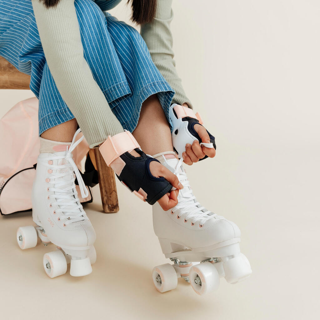 Bērnu un pieaugušo rollerskrituļslidas “100”, melnas