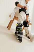 Inline Skates Inliner Fitness FIT3 Kinder grau/gelb