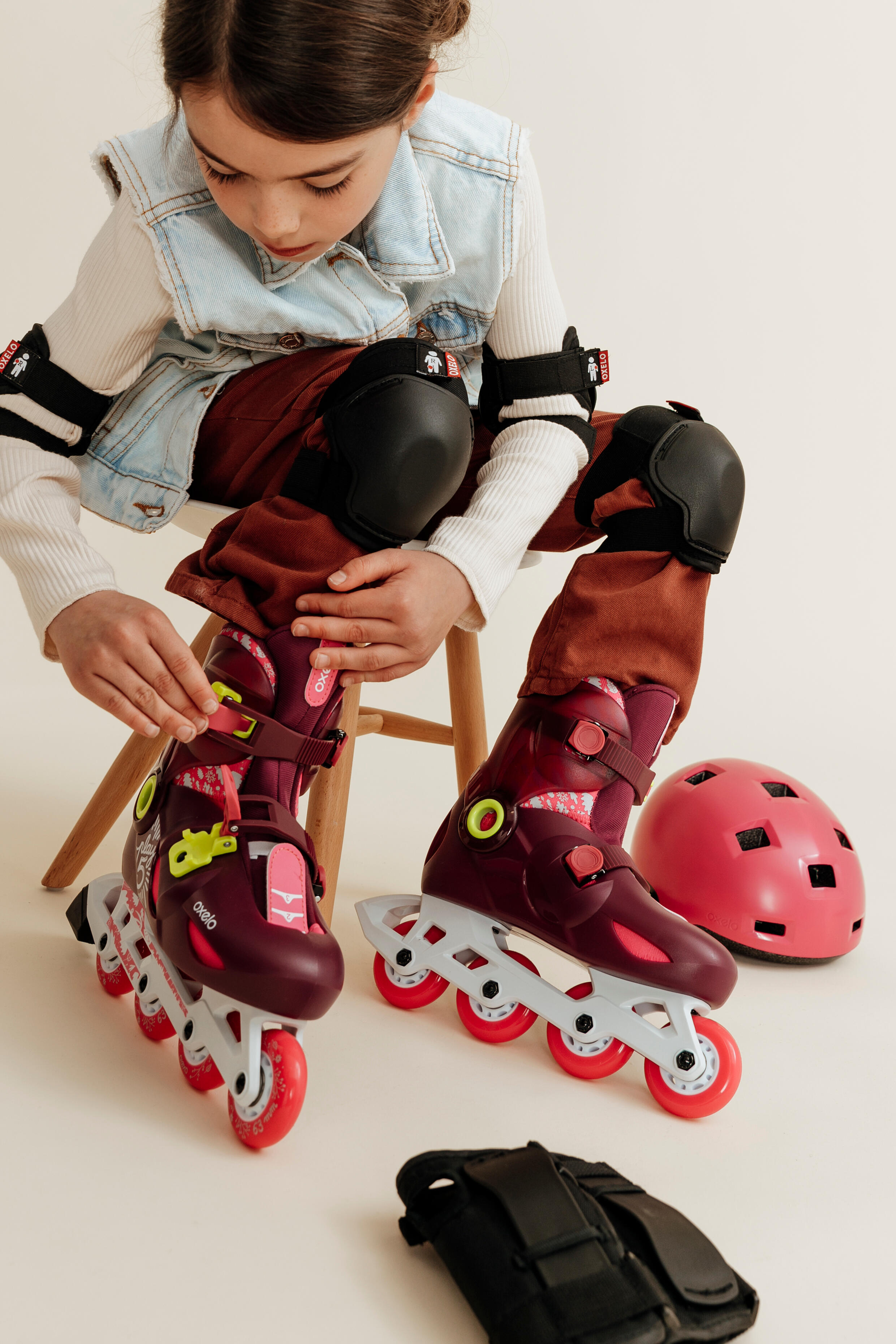 roller enfant PLAY5 tonic rose Maroc achat en ligne Decathlon