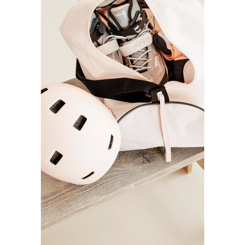 Casque roller skateboard trottinette MF500 bridal pink