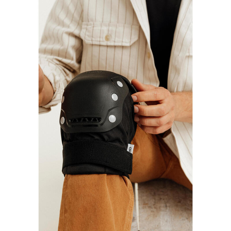 Adult 2 x 3Piece Inline Skate Protection Set Fit500 Black OXELO