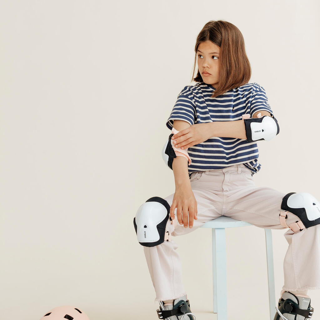 Crno-kaki dečji roleri FITNESS FIT 3