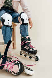 Παιδικά Προστατευτικά για Roller, Skateboard, Πατίνι  με τιμόνι - Bridal Pink