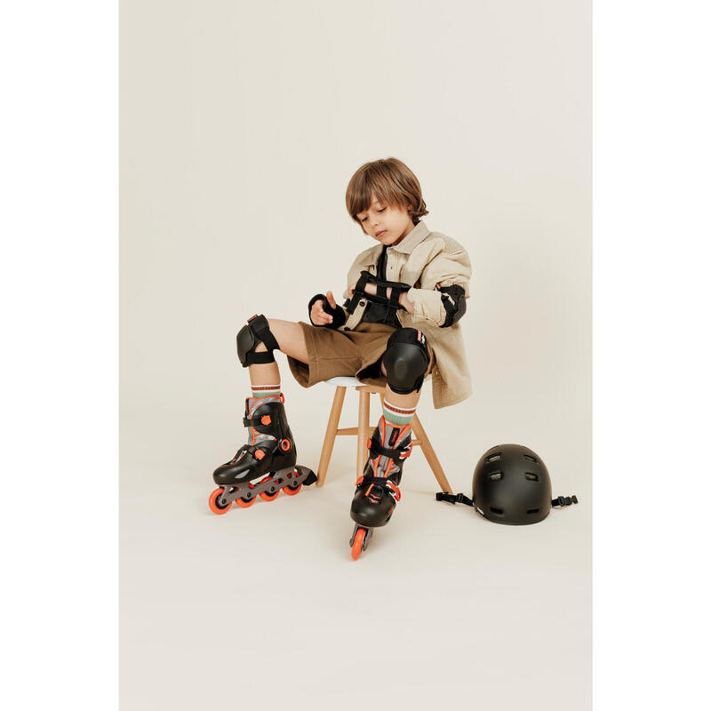 roller enfant PLAY5 rouge noir