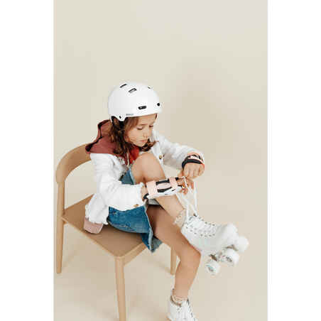 גלגיליות לילדים דגם Quad 100 בצבע לבן הולוגרפי