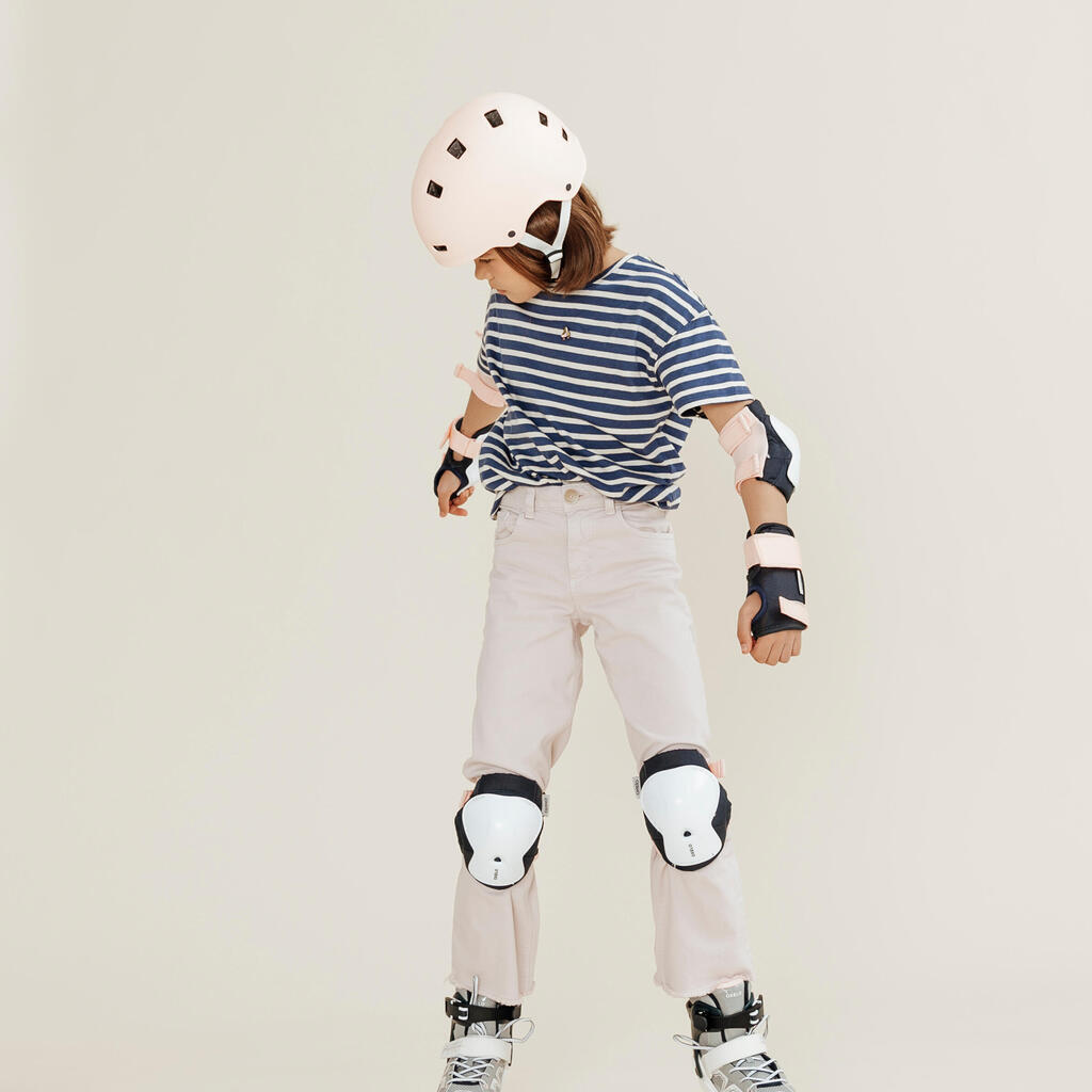 Casque roller skateboard trottinette MF500 light khaki