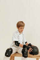 Vaikiškas 3x2 dalių riedutininkų, paspirtukininkų ir riedlentininkų apsaugų rinkinys „Play“, juodas