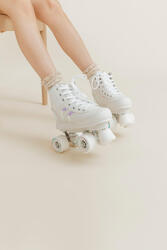 Patin à roulettes enfant QUAD 100 JR blanc holographic