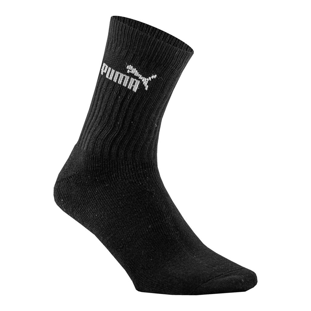 Ponožky vysoké čierno-biele 3 páry