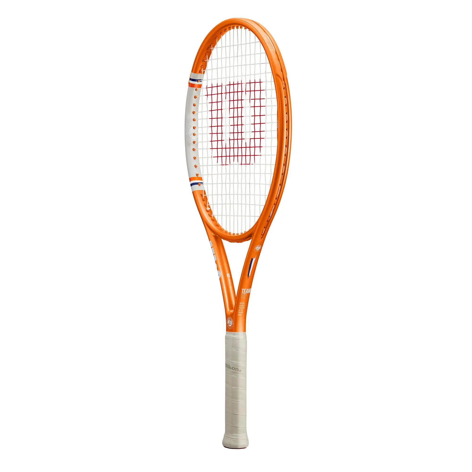Adult Tennis Racket Roland Garros Team Strung - Orange 2/4