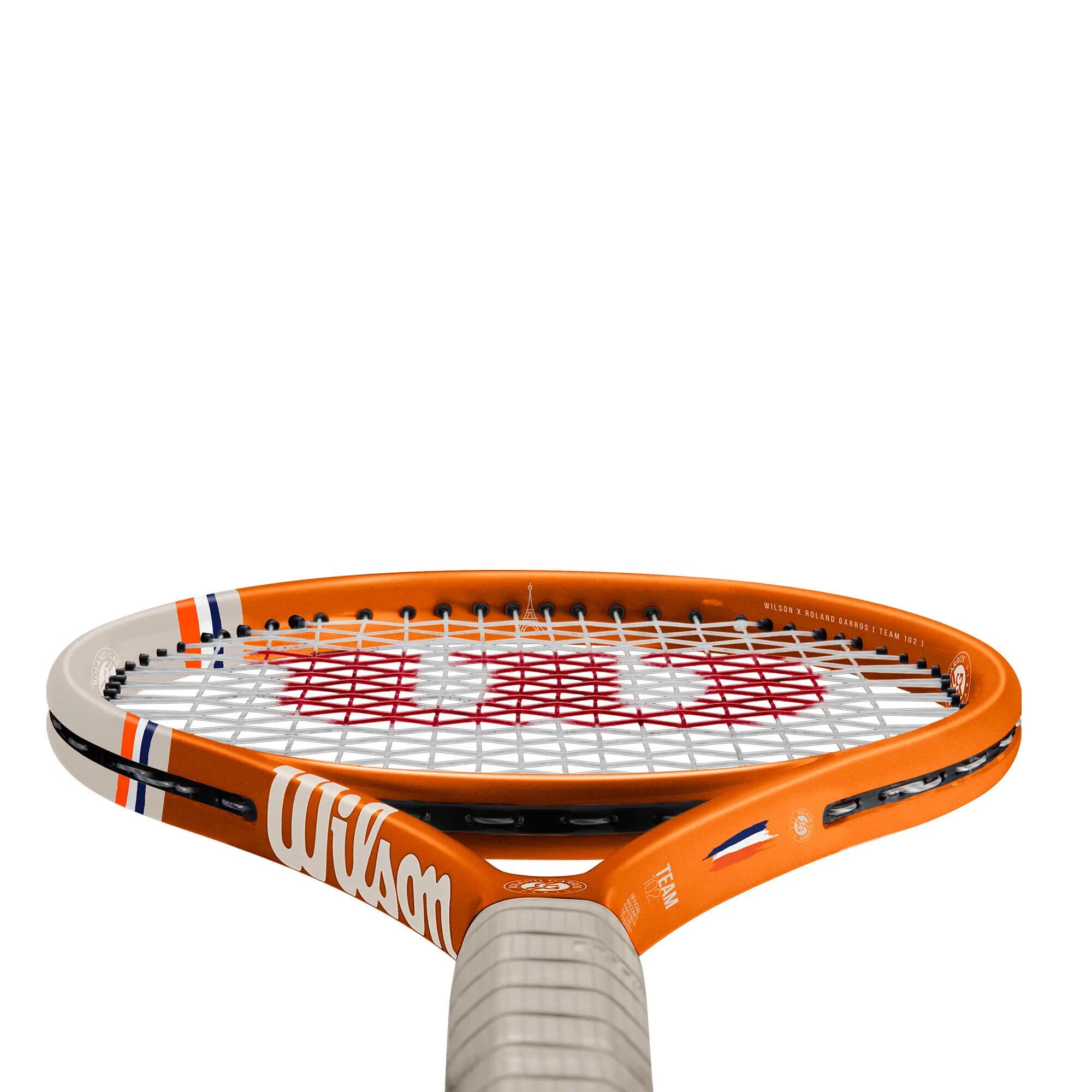 Adult Tennis Racket Roland Garros Team Strung - Orange 4/4