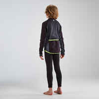 Kids' Cycling Jacket 500 - Black/Yellow