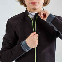 Kids' Cycling Jacket 500 - Black/Yellow