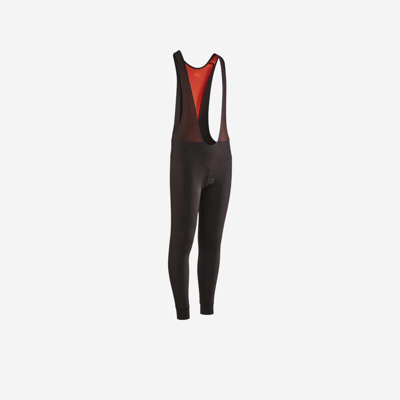 Radhose lang Kinder mit Trägern 900 schwarz