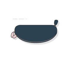 Wadah kacamata anak hard - CASE 560 JR - biru/pink