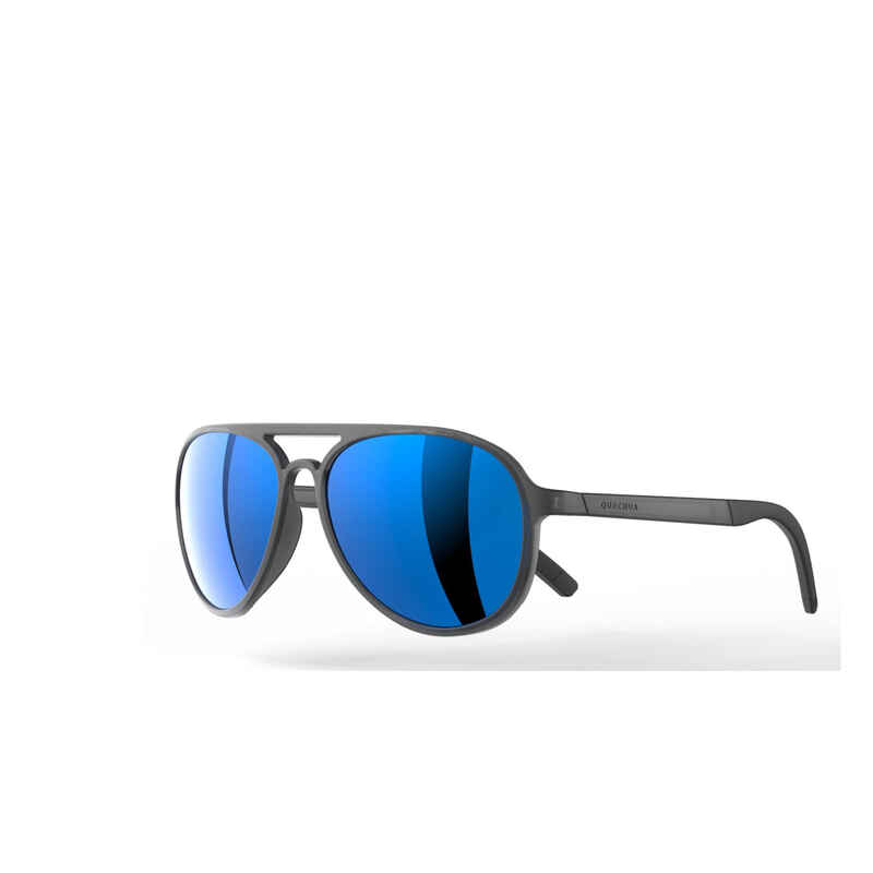 Sonnenbrille Wandern MH120A Damen/Herren Kategorie 3 blau