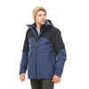 3-in-1-Jacke Herren bis -10 °C wasserdicht - Travel 500 blau 