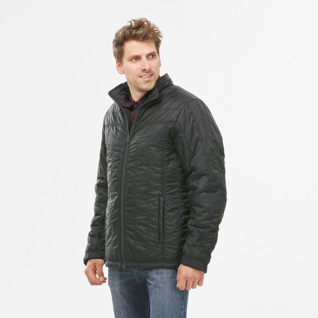 3-in-1-Jacke Herren bis -15 °C wasserdicht - Travel 700 schwarz