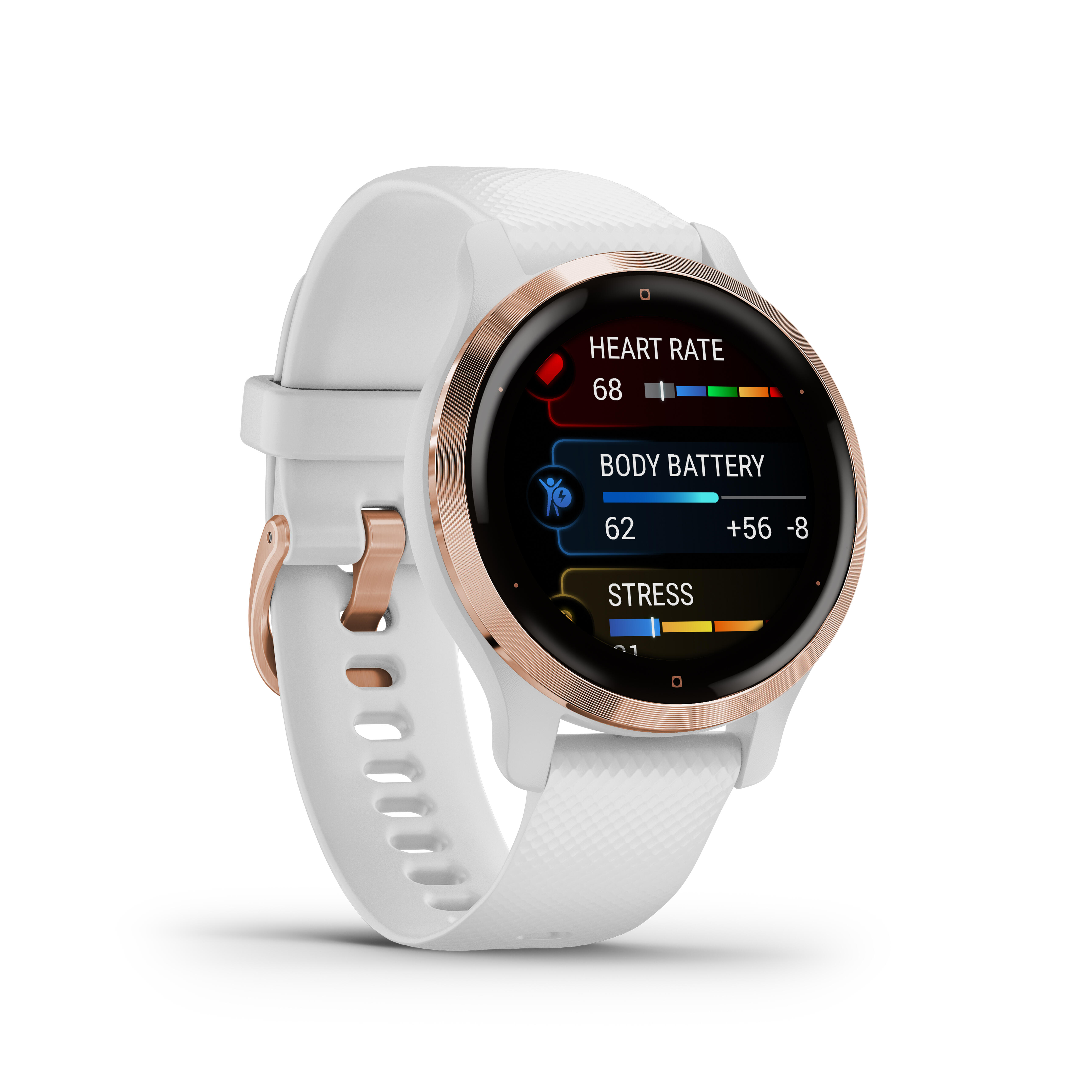 GARMIN VENU 2S MULTISPORTS CONNECTED GPS WATCH - ROSE GOLD WHITE - Decathlon