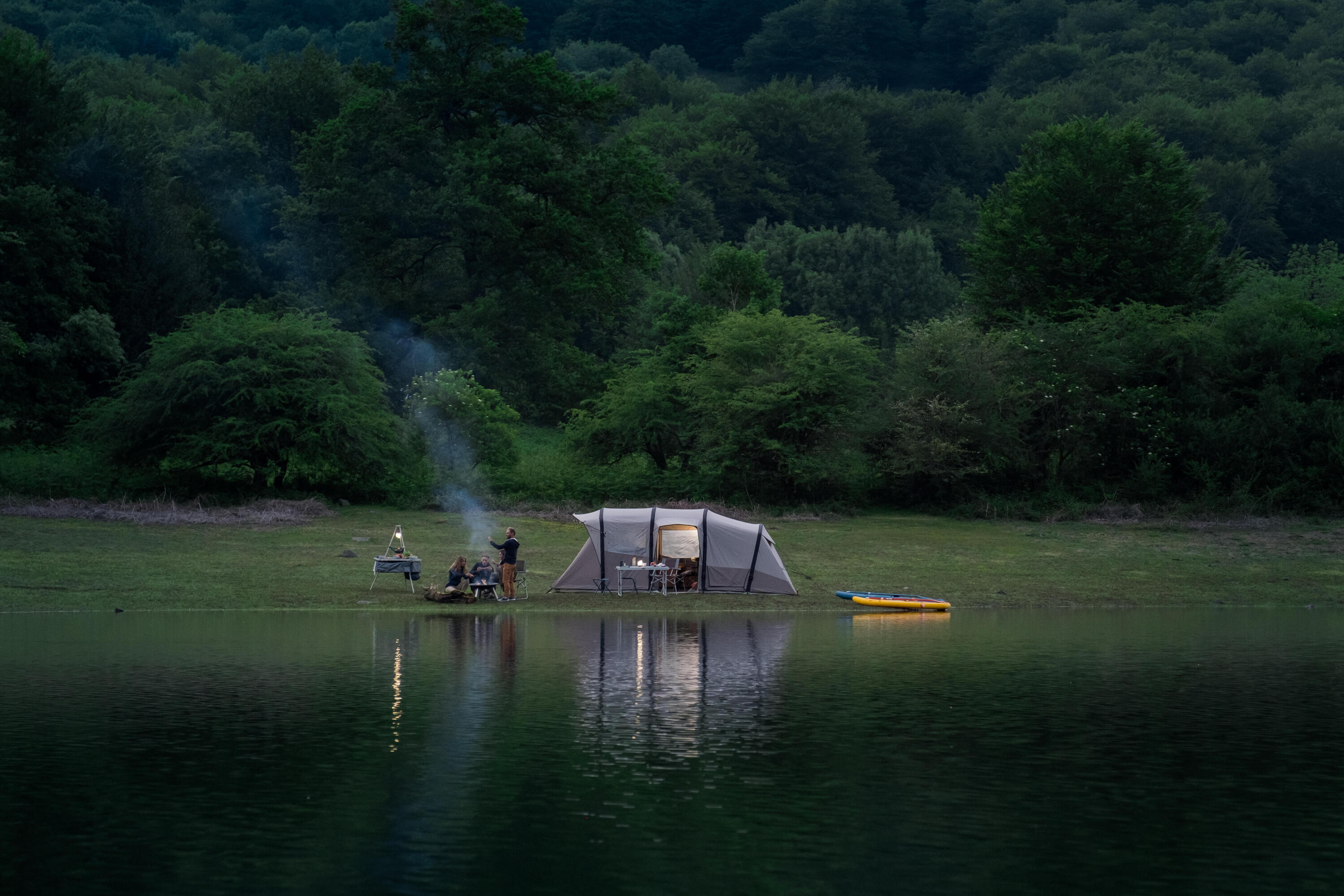 Tenda gonfiabile campeggio AirSeconds 6.3 Policotone | 6 posti  3 camere 34/40