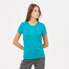 Women Hiking Quick Dry T-Shirt MH100 Blue