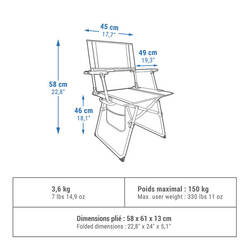 Camping Comfortable Folding Table Chair