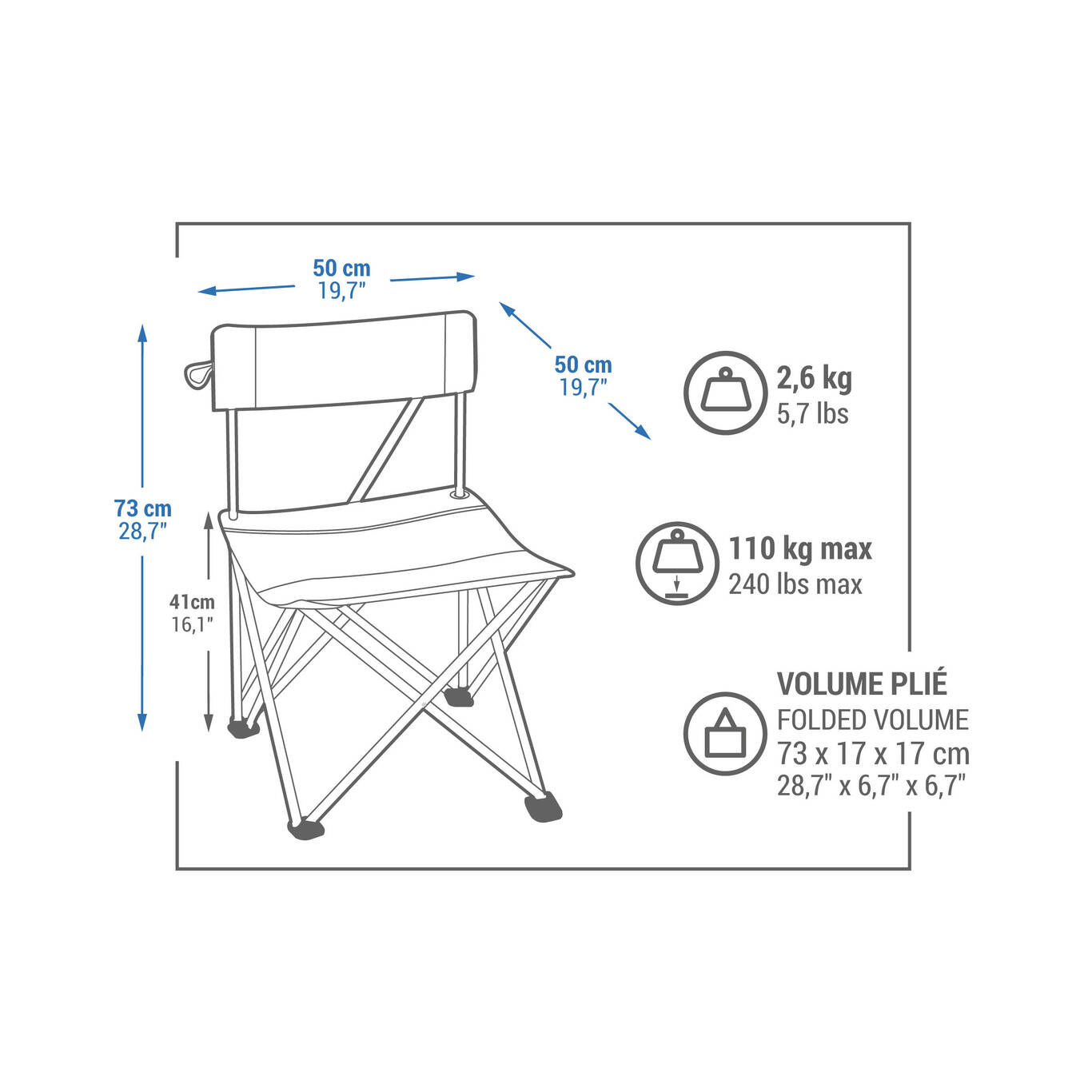 FOLDING CAMPING CHAIR