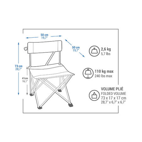 FOLDING CAMPING CHAIR