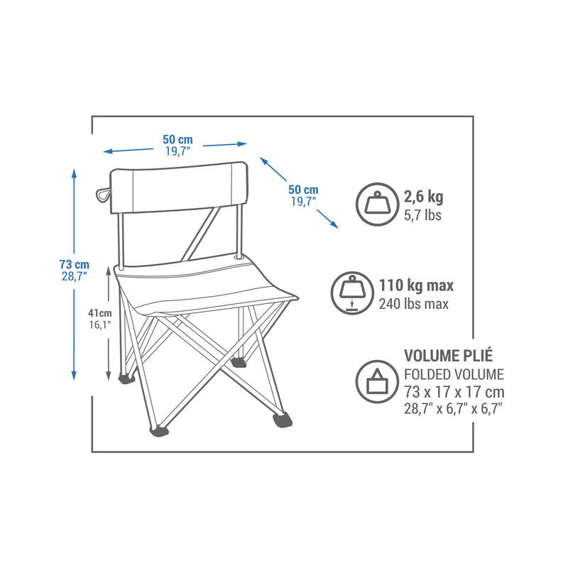 CHAISE PLIANTE POUR LE CAMPING