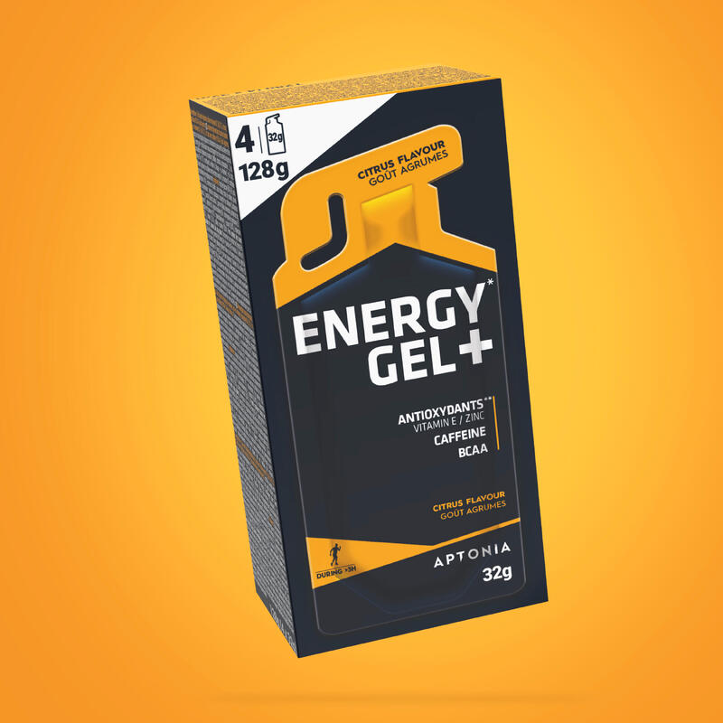 Energiazselé ENERGY GEL+,4x32 g, citrus