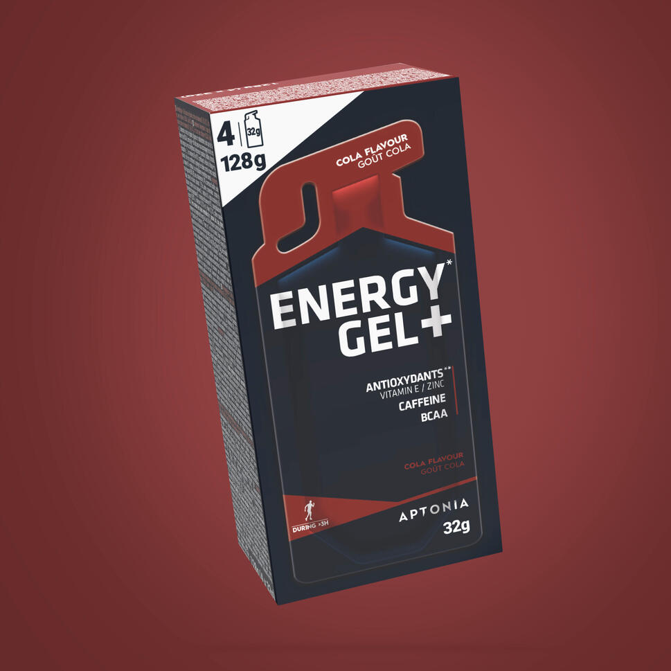 Gel énergétique ENERGY GEL+ cola 4 x 32g APTONIA | Decathlon
