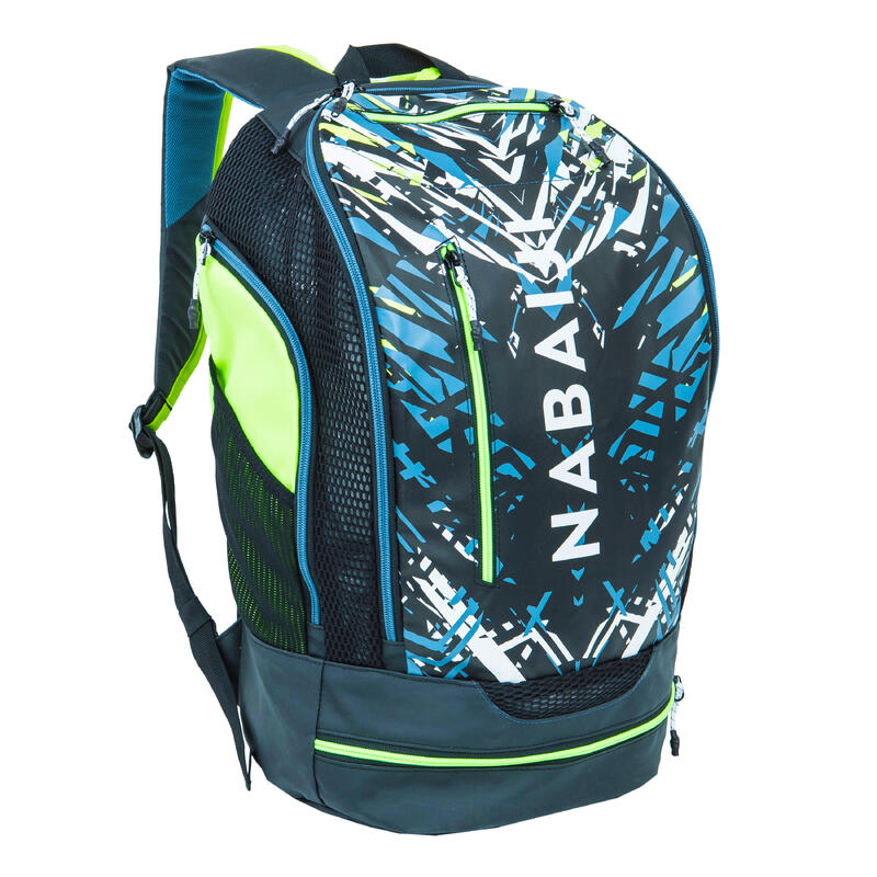 Swimming backpack 27 litres 900 - kal y white print