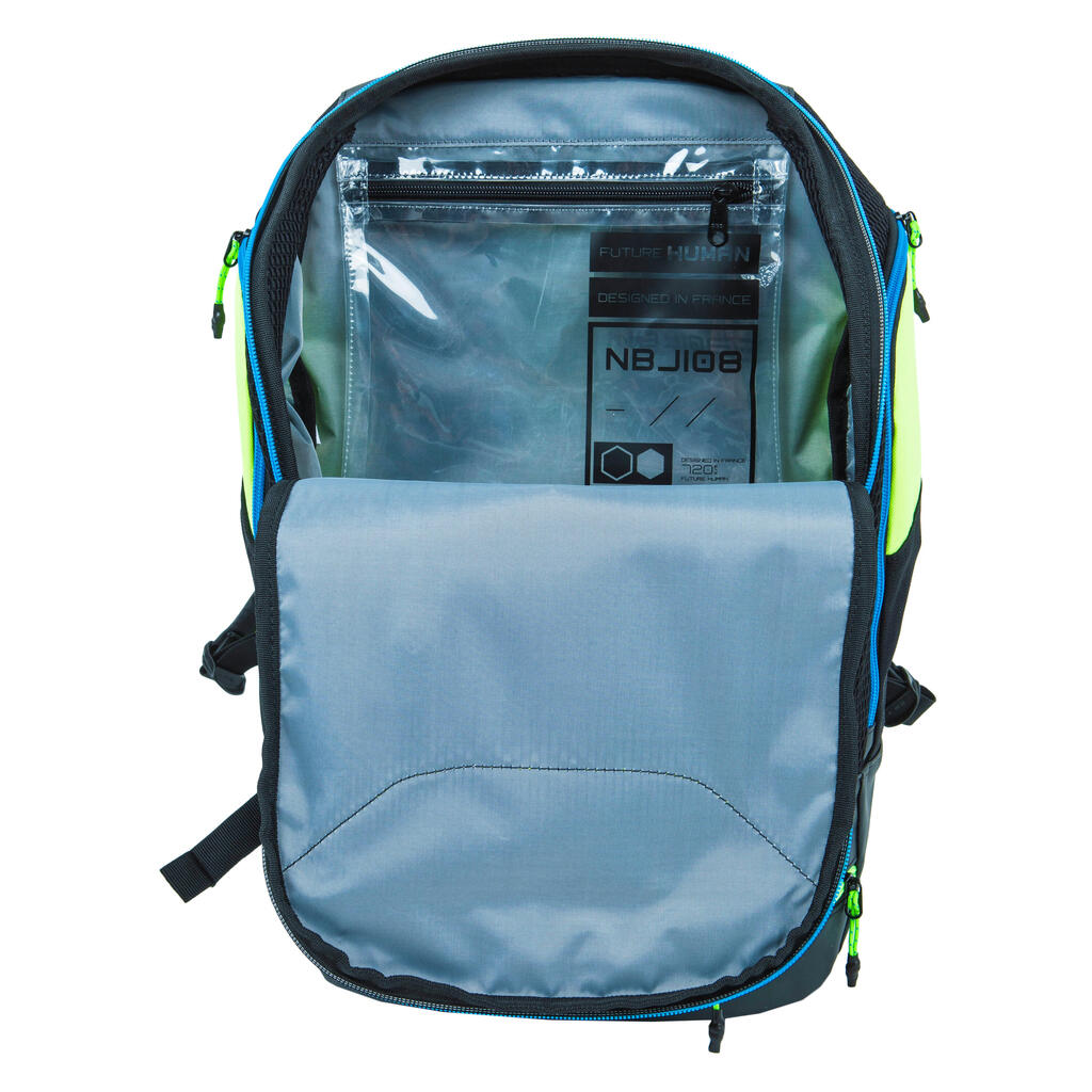 Swimming backpack 27 litres  900 - kal y blue print