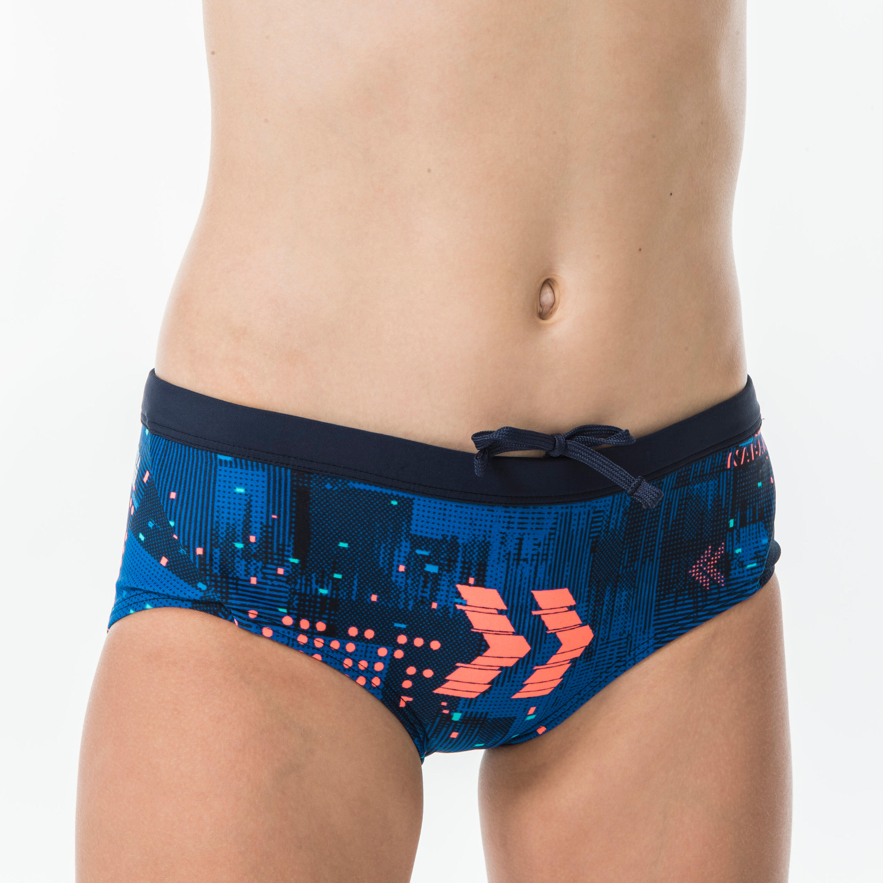 Kamyleon Map girls swimsuit bottoms blue