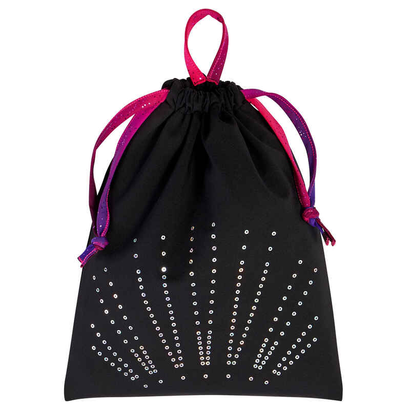 Girls' Gym Bag - Black with Sequins