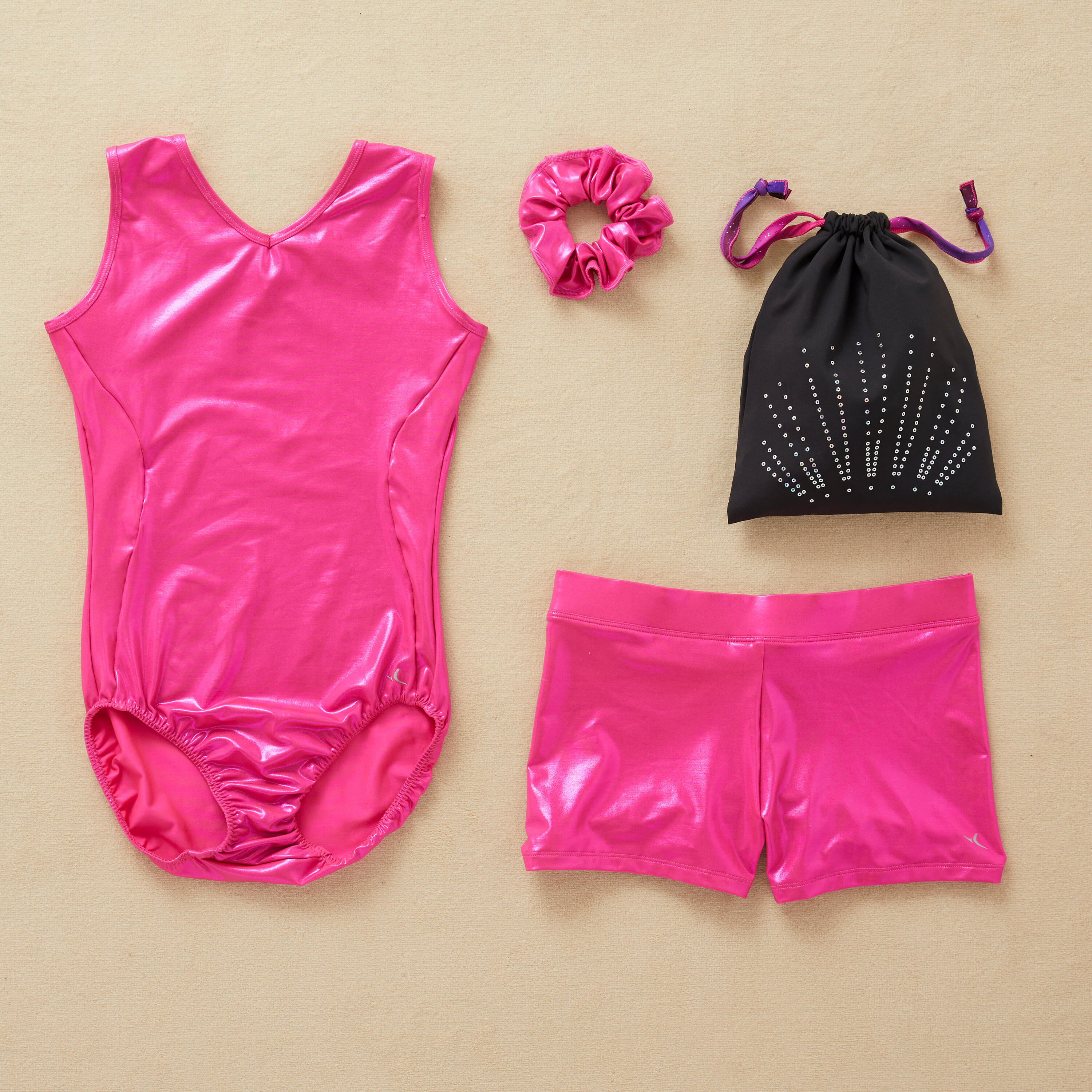 Women's Artistic Gymnastics Sleeveless Leotard - Pink 6/6