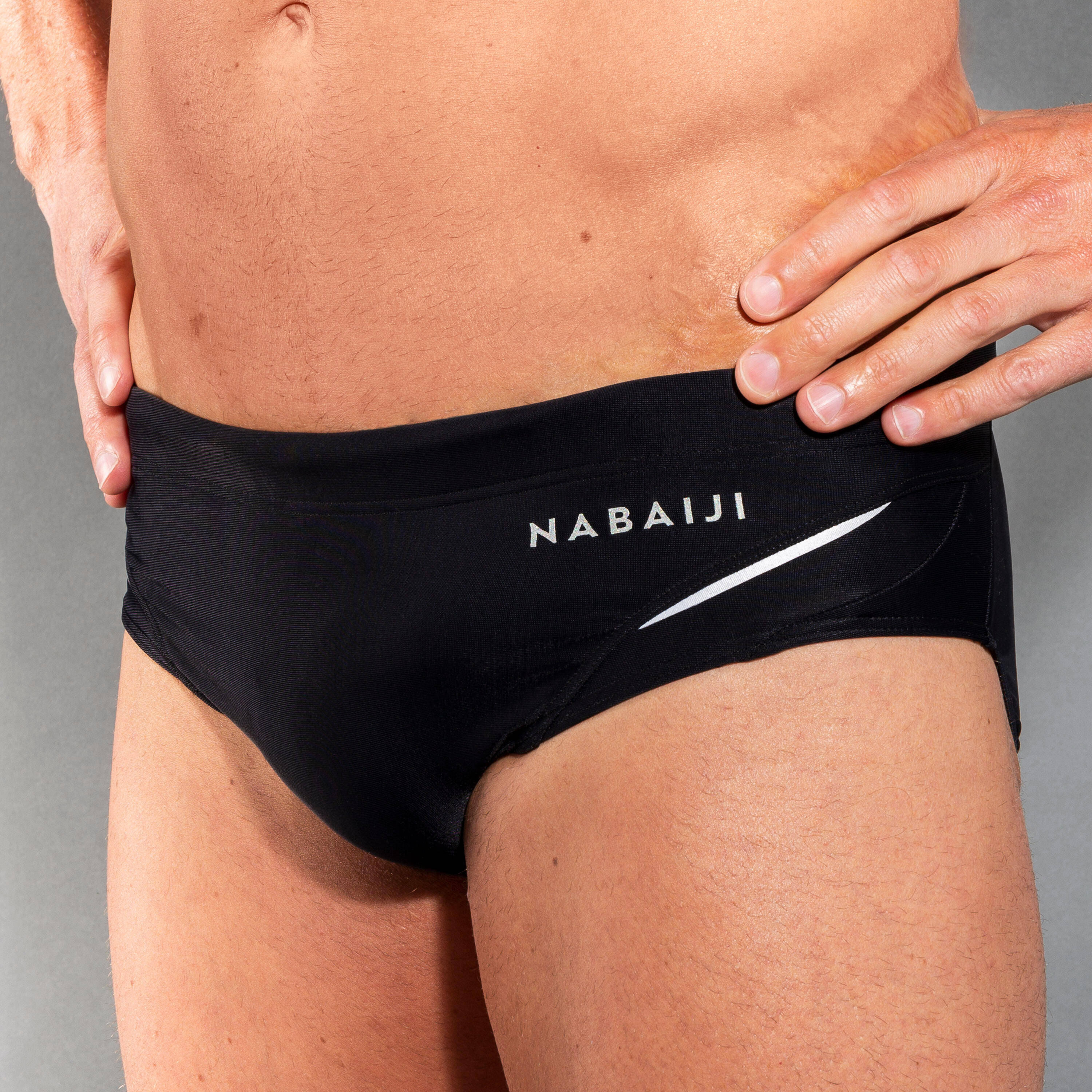 Men Swimming Trunk 900 B Fast Black -  4