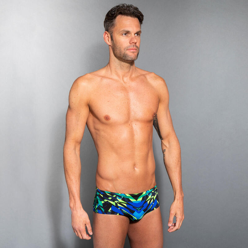 Bañador Hombre natación corto azul marino negro. - Decathlon