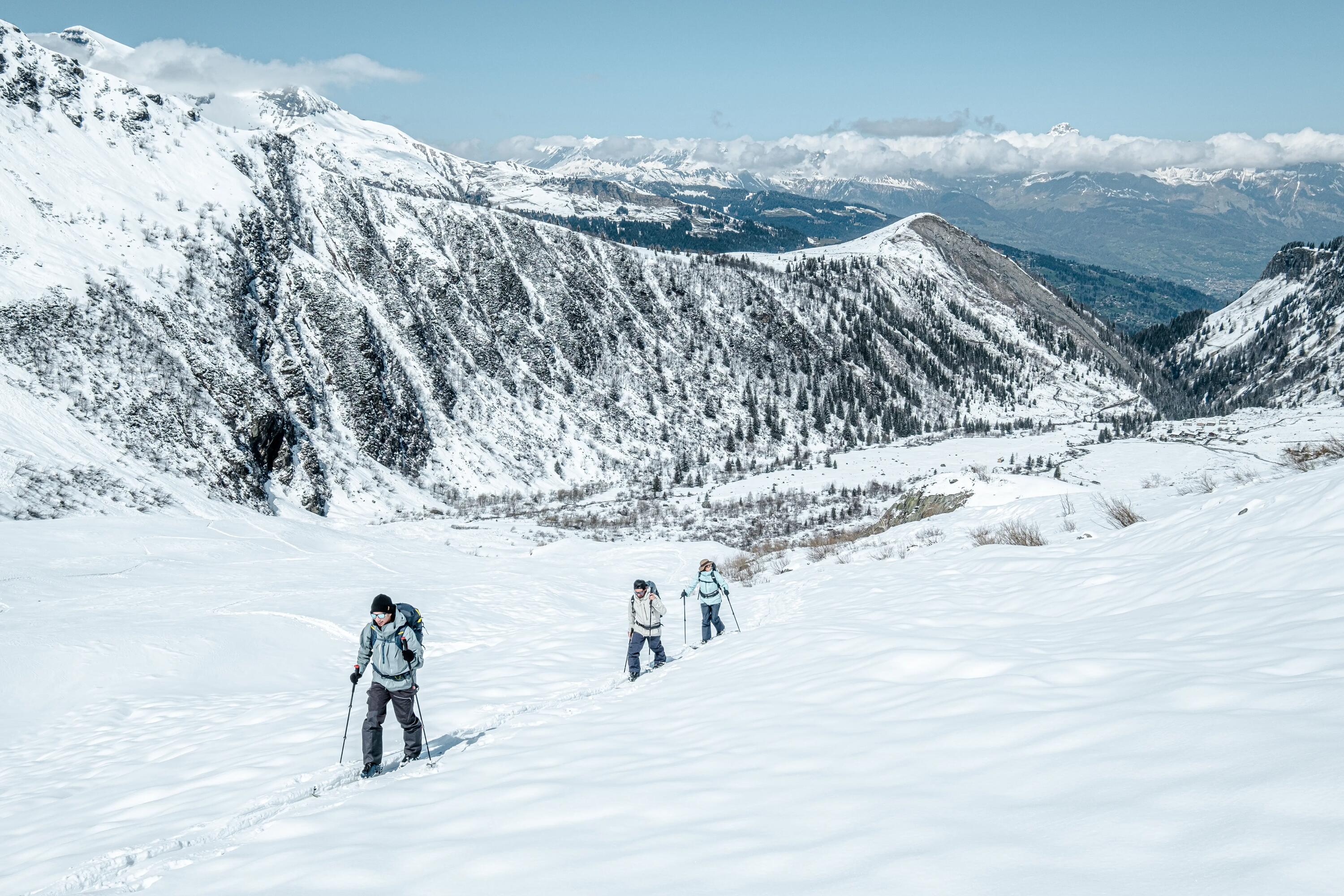 Splitboard set: prkno splitboard pro dospělé + pásy řezané na míru 32/34