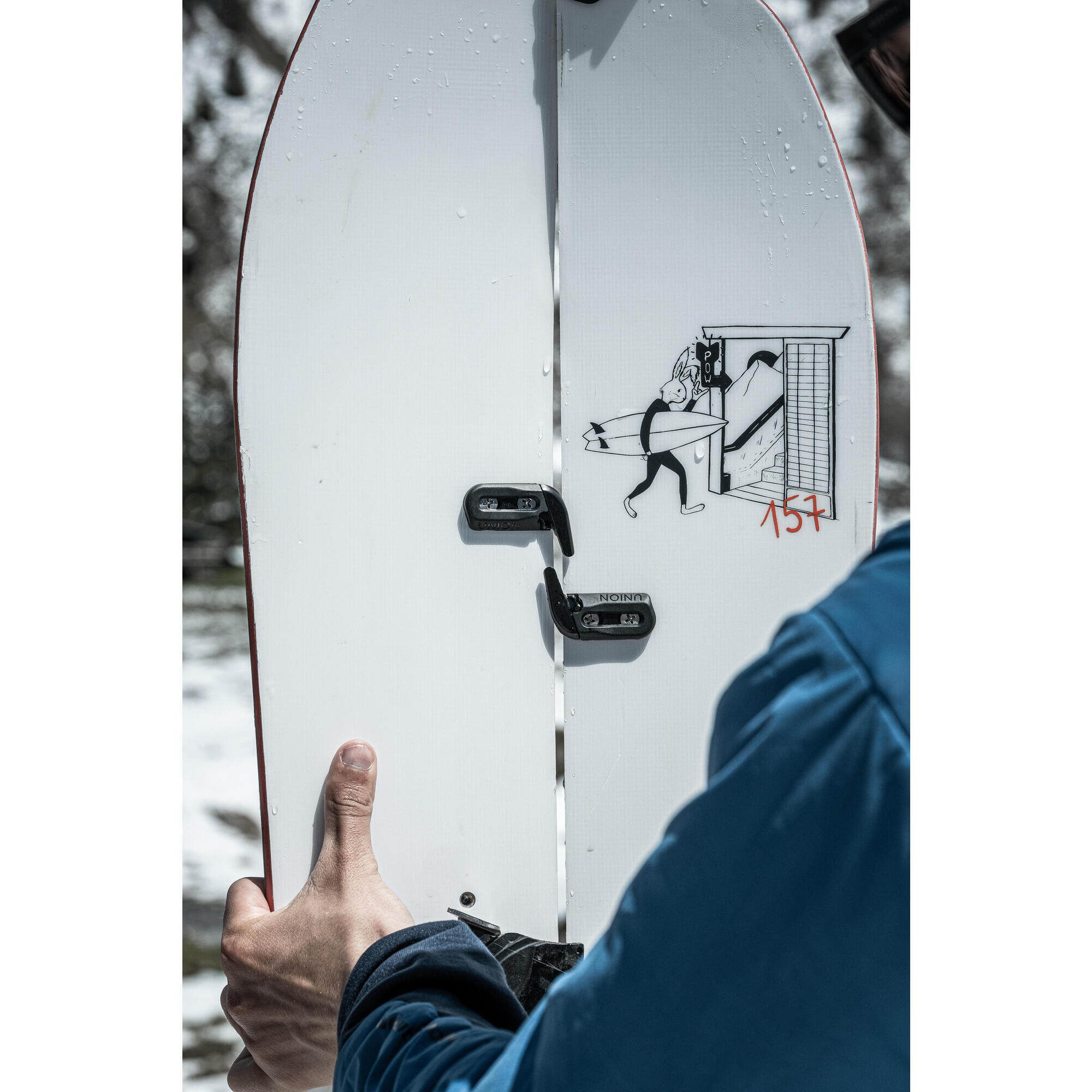 Splitboard pack: adult splitboard sold with custom skins