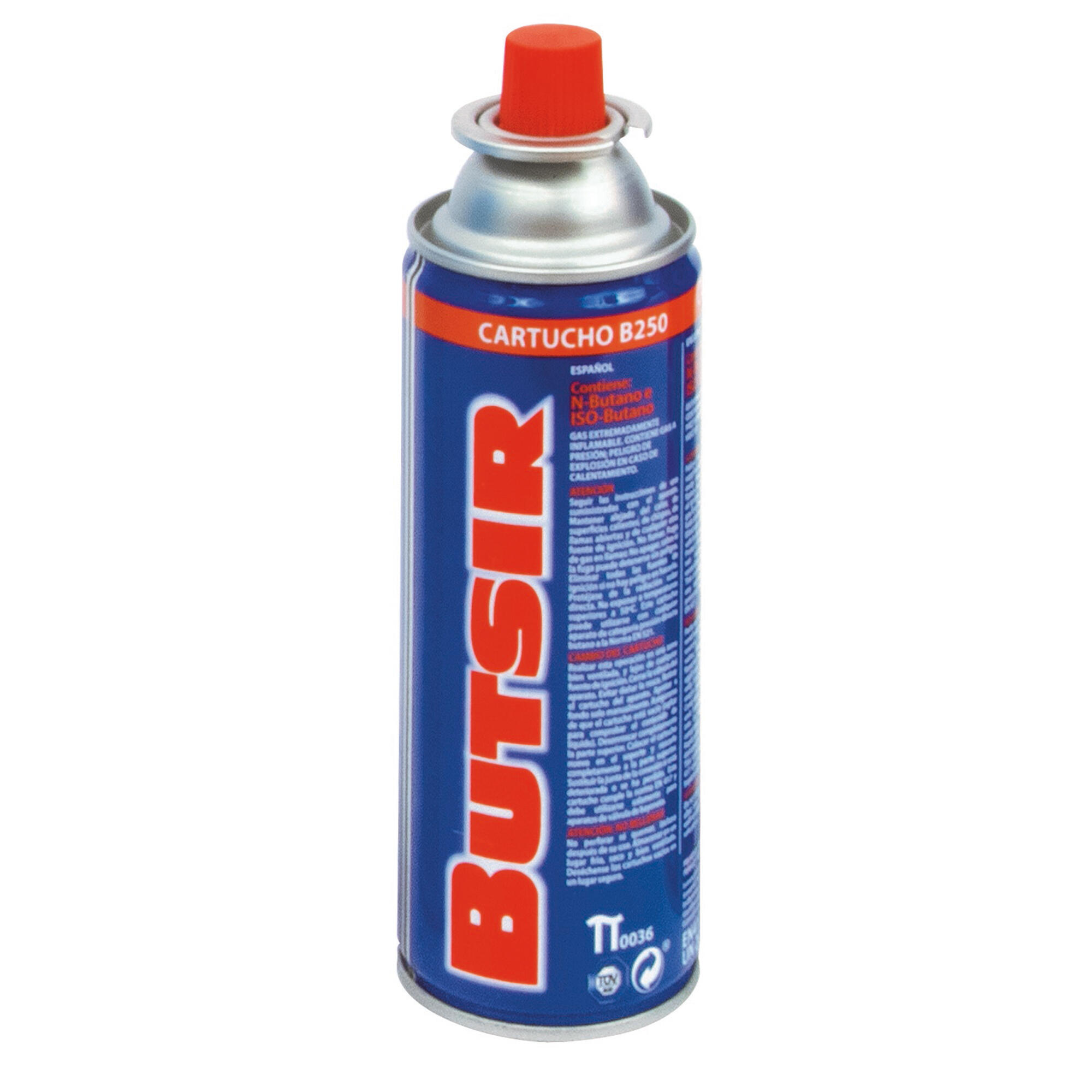 Cartucho de gas con válvula para hornillo Butsir  B250 1/1