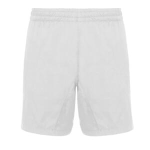 Pantalón Corto Short Fitness Transpirable Hombre Con Bolsillos Blanco